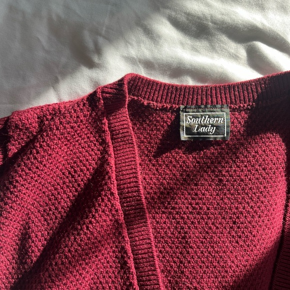 Red button down vest - Picture 2 of 3